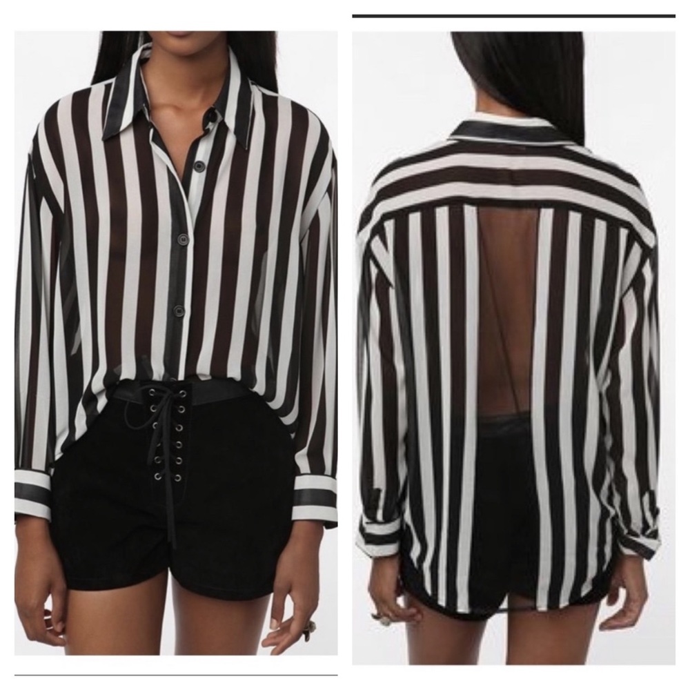 Anthropologie Yaya Nom de Plume Stripe HighLow Top